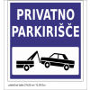 tabla Privatno parkirišče